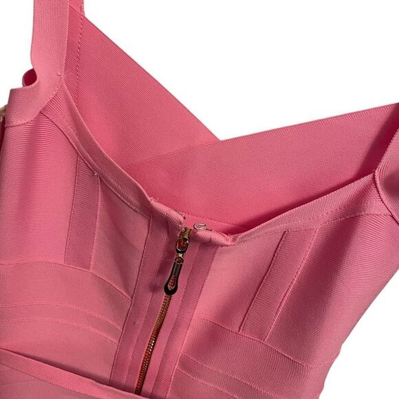 Bella Barnett Pink Bandage Bodycon Dress Sleeveless Size Small NWT - Picture 6 of 9